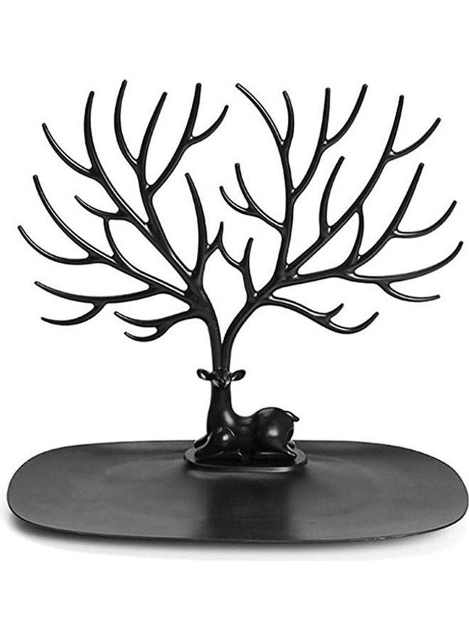 حامل عرض مجوهرات قلادة أقراط خواتم شكل غزال