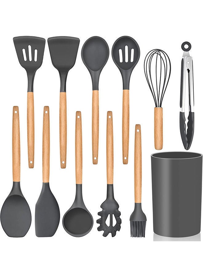 Generic - Kitchen Utensils Set Of 12 Grey - Image 1