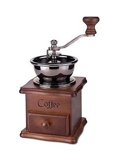 Generic Wooden Coffee Mill Manual Hand Grinder Coffee Maker Multicolour 210x95ml  - Image 1