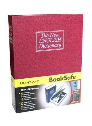 Lock Box Dictionary Diversion Book Safe With Combination Lock Safe Security Cash Money Box Red 7.2x4.6x2.2cm - v1646661817/N52840359A_1