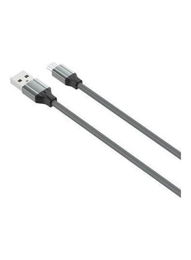 LDNIO Ldnio Ls441 USB Cable Fast Charging Nylon Braided USB Type C Cable Grey  - Image 1