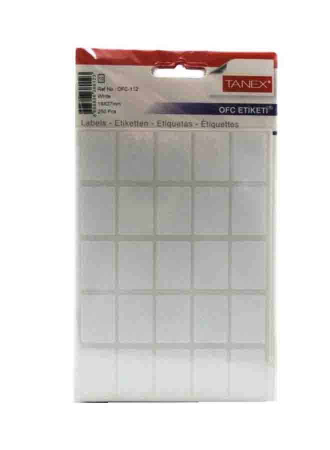Tanex Handwriting Label 10 Sheets OFC-112 White