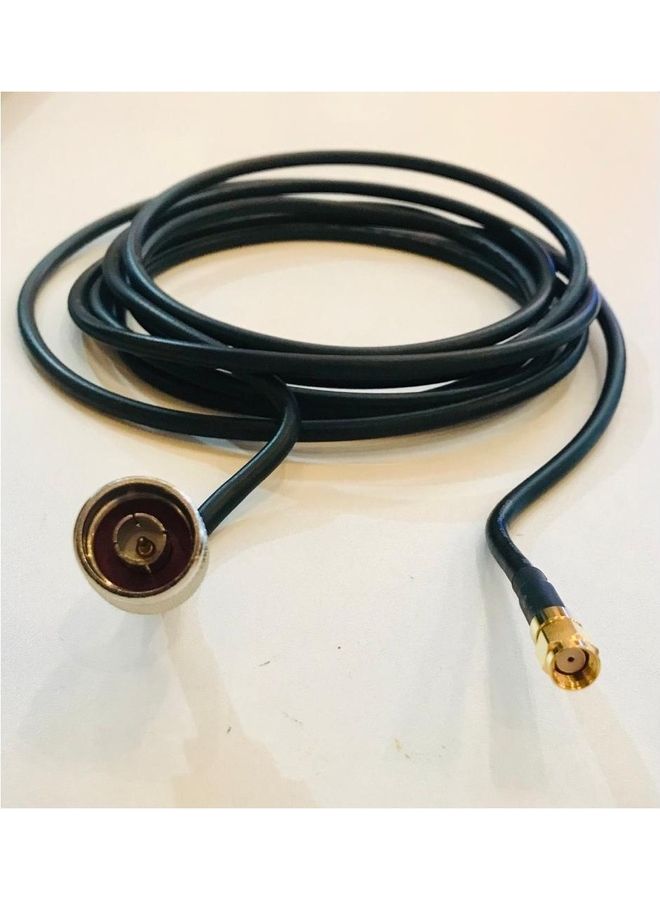 آلفا وحدة تركيب كابل من منفذ RSMA ذكر إلى منفذ N ذكر أسود - Image 3