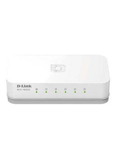 D-Link DES‑1005C 5-Port 10/100 Mbps Unmanaged Desktop Switch, 5 high-speed Fast Ethernet ports, Economical, Plug-and-play Networking Switch, Conserve Energy | DES-1005C White  - Image 1