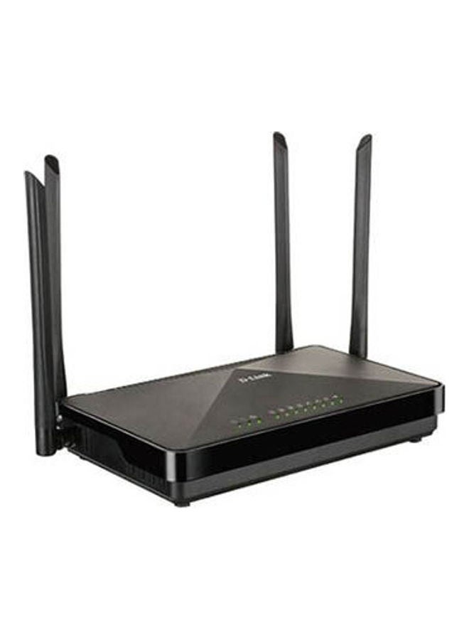 D-Link - Router Vdsl2-Adsl2+ Dsl-245Ge 4Port 4Antenna 1200Mbps + Usb Black - Image 1