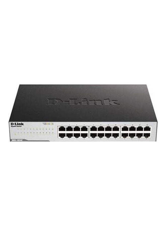 D-Link Switch Dgs-1024C 24Port 10-100-1000Mbps Unmanaged Rackmount Black  - Image 1