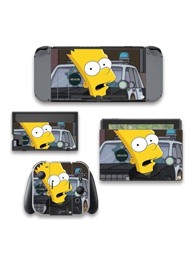 بي بي Printed Nintendo Switch Sticker Animation Bart From The Simpsons' By 20th Century - Image 1