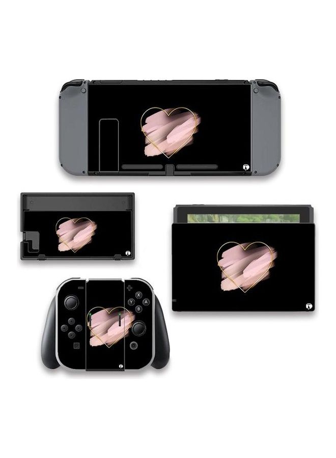 BP Printed Nintendo Switch Sticker Cute Hearts Drawing - Image 1