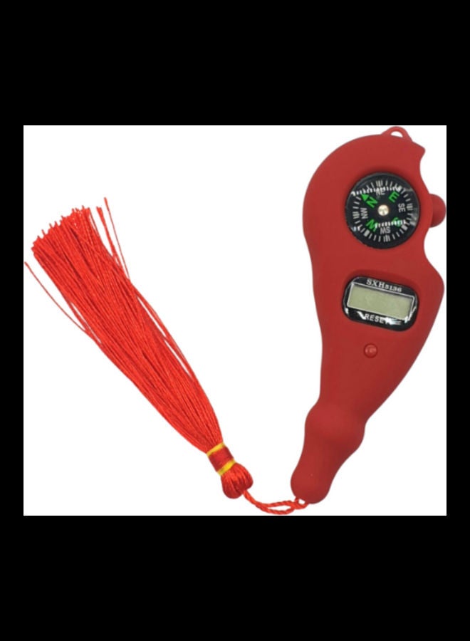 Digital Tasbih Finger Tally Counter With Compass Red 