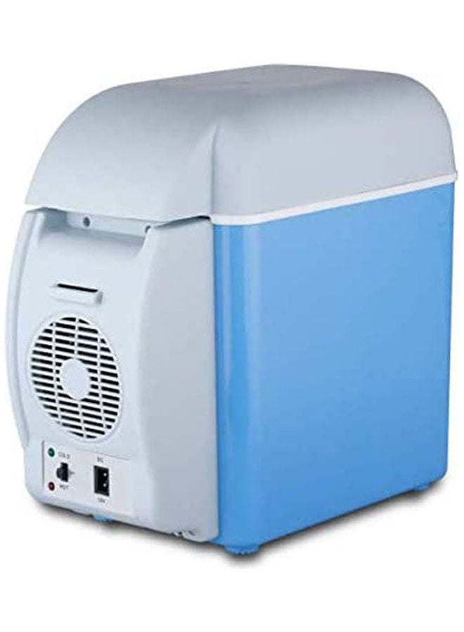 VIQILANY Portable Mini Car Refrigerator Multi-Function Home Travel Vehicular Fridge Dual-Mode Cooler Warmer Temperature Control 7.5 L 0122ZXS5VRD Blue  - Image 1