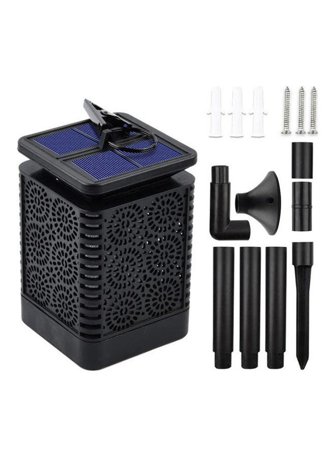 Solar Burner Garden And Houses Flashlight Black 9x9x17cm - Image 1