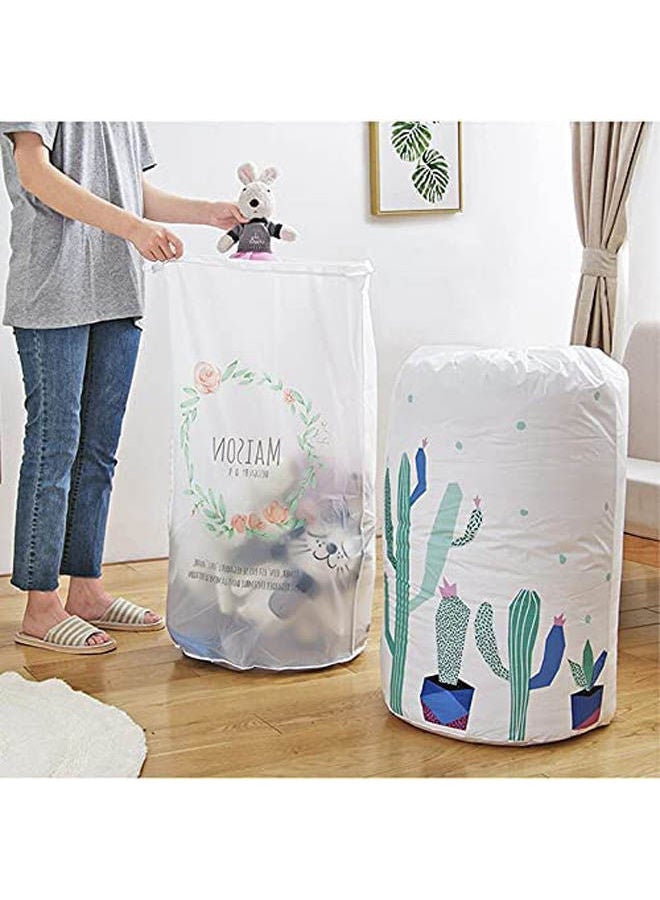 Large Storage Bag For Clothes Packaging Toy Quilt Wardrobe Clothes Storage Bags For Bedding Pillow Blanket random color Multicolour  - Image 2
