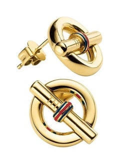 TOMMY HILFIGER One Size Stainless Steel Clip Ons Earrings 