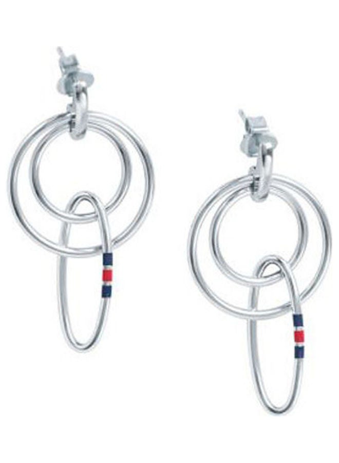 TOMMY HILFIGER One Size Stainless Steel Dangle Earrings 
