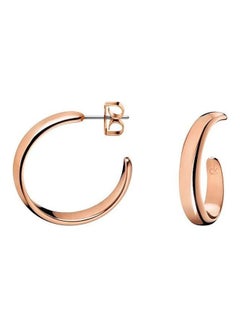 CALVIN KLEIN One Size Stainless Steel Clip Ons Earrings 