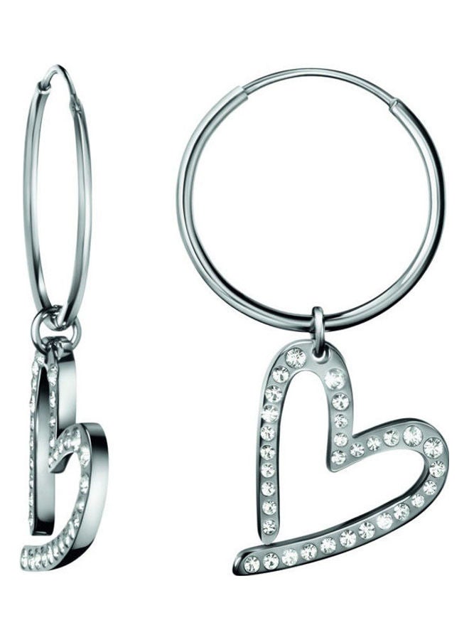 CALVIN KLEIN - One Size Stainless Steel Dangle Earrings - Image 1
