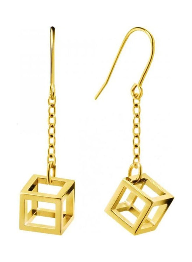 CALVIN KLEIN One Size Stainless Steel Dangle Earrings