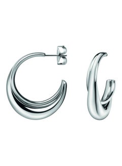 CALVIN KLEIN One Size Stainless Steel Hoop Earrings 