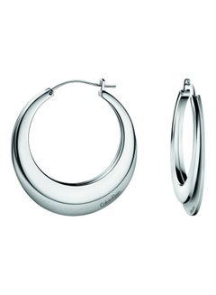 CALVIN KLEIN One Size Stainless Steel Hoop Earrings 