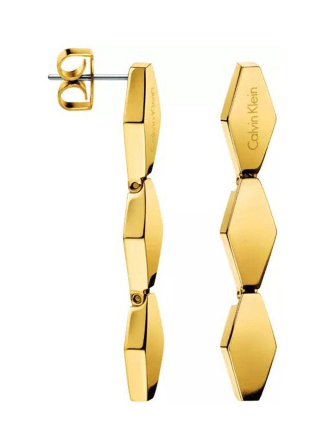 CALVIN KLEIN - One Size Stainless Steel Dangle Earrings - Image 1