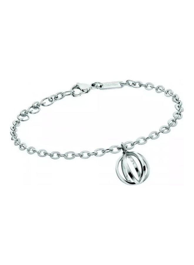 CALVIN KLEIN One Size Stainless Steel Charm Bracelet 
