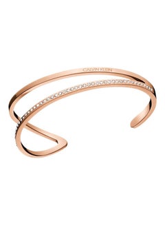 CALVIN KLEIN One Size Stainless Steel Cuff Bracelet 