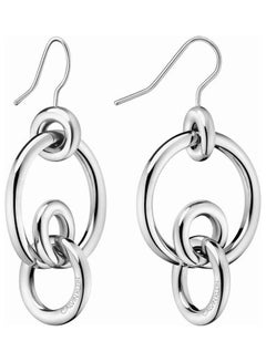 كالفن كلاين One Size Stainless Steel Dangle Earrings 