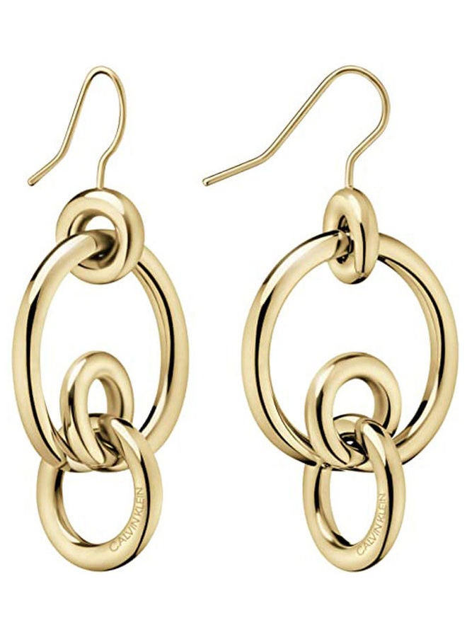 CALVIN KLEIN One Size Stainless Steel Dangle Earrings