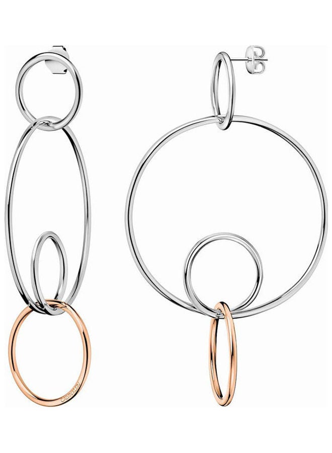 CALVIN KLEIN - One Size  Steel Dangle Earrings - Image 1