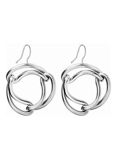 CALVIN KLEIN One Size Stainless Steel Hoop Earrings 