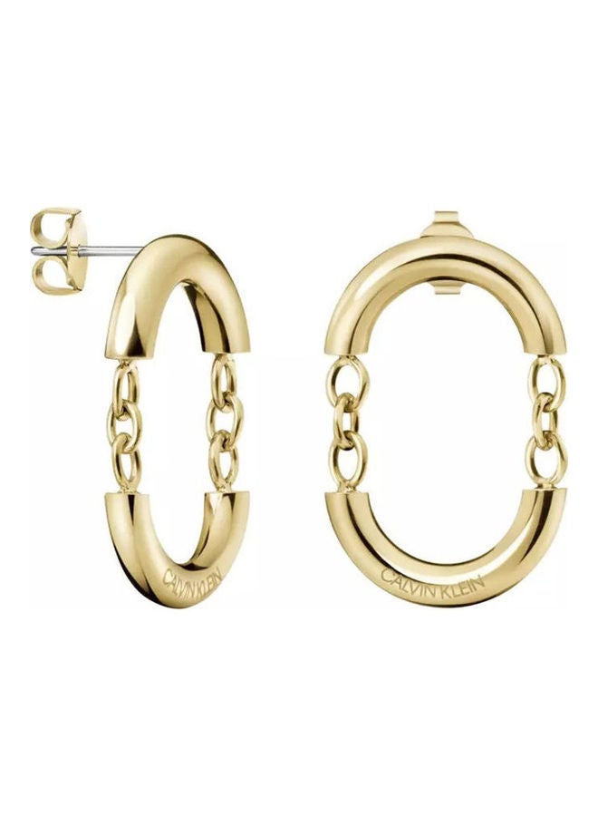CALVIN KLEIN - One Size Stainless Steel Dangle Earrings - Image 1