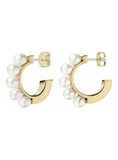 CALVIN KLEIN One Size Stainless Steel Clip Ons Earrings 