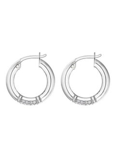 TOMMY HILFIGER One Size Stainless Steel Clip Ons Earrings 