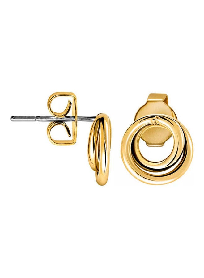 CALVIN KLEIN - One Size Stainless Steel Clip Ons Earrings - Image 1