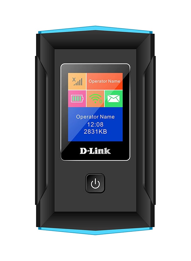 D-Link DWR-933 4G+ LTE-Advanced Cat 6 Wi-Fi Hotspot, 300 Mbps, Portable, Battery-Powered Up to 14 Hours, Dual-Band Wireless AC1200, Unlocked Black  - Image 1