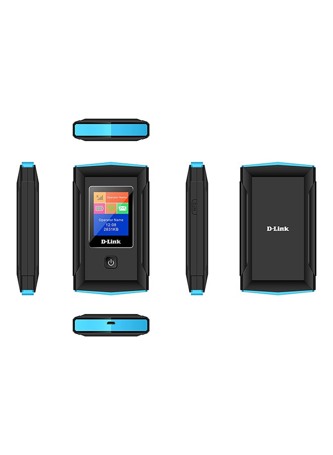 D-Link DWR-933 4G+ LTE-Advanced Cat 6 Wi-Fi Hotspot, 300 Mbps, Portable, Battery-Powered Up to 14 Hours, Dual-Band Wireless AC1200, Unlocked Black  - Image 4