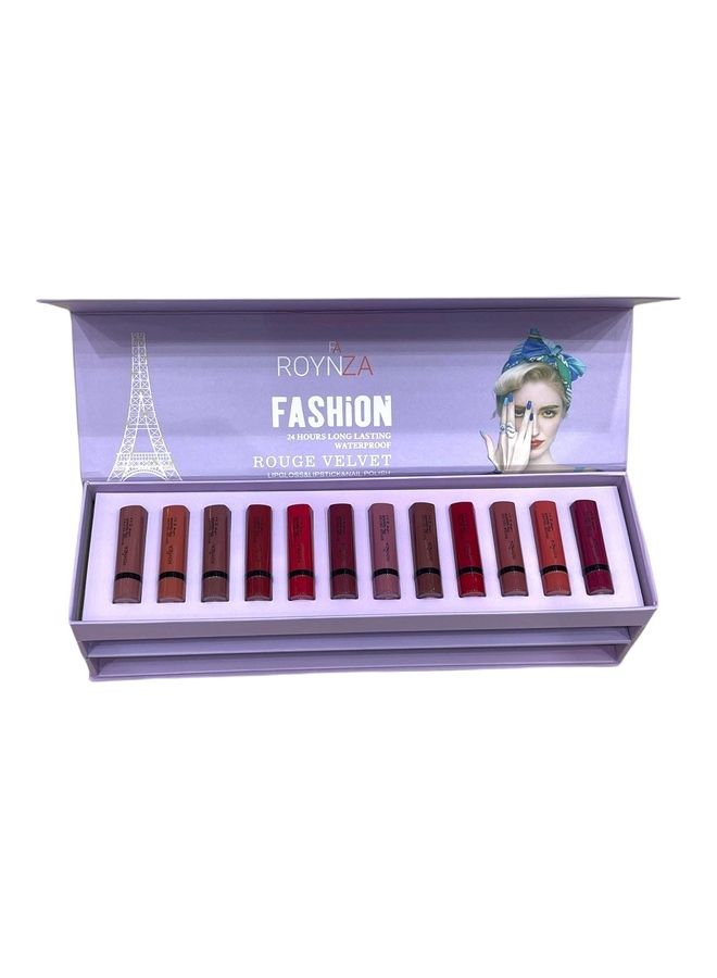 روينزا مجموعة أحمر الشفاه السائلة والجافة مكونة من 36 قطعة - Image 4