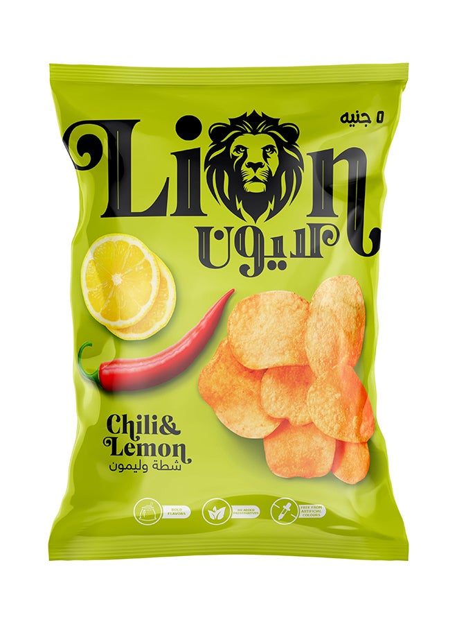 ليون - رقائق البطاطس بنكهة الفلفل الحار والليمون 74غرام - Image 1