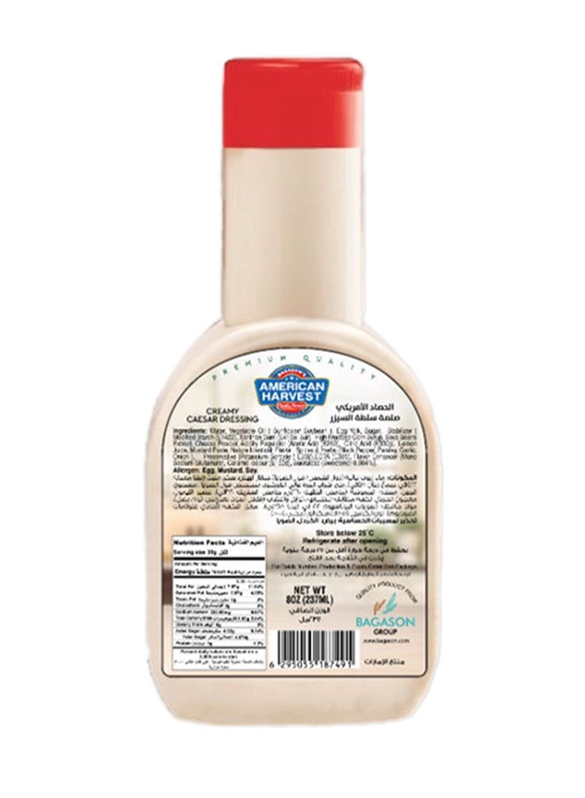 American Harvest Creamy Caesar Salad Dressing Sauce 237ml  - Image 2