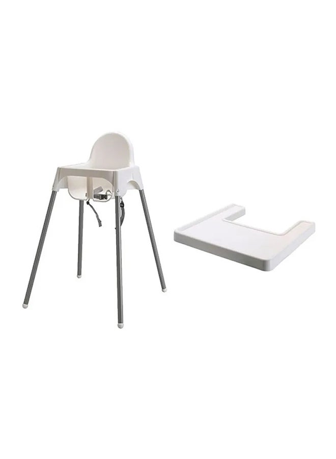 Adjustable High Chair With Durable Dining Tray And Seat Belt For Children - v1646742736/N19791985A_2