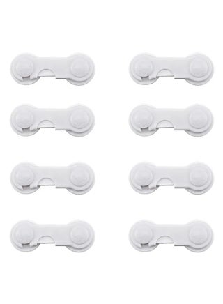 8-Piece Latching System Infant One-handed Safety Lock, Non-toxic Plastic Materials - v1646742736/N22443664A_1