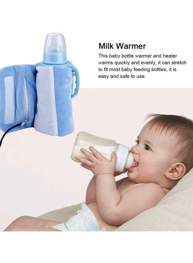 Portable USB Baby Feeding Bottle Warmer With Zipper Opening Design And Wash Liner - Image 5