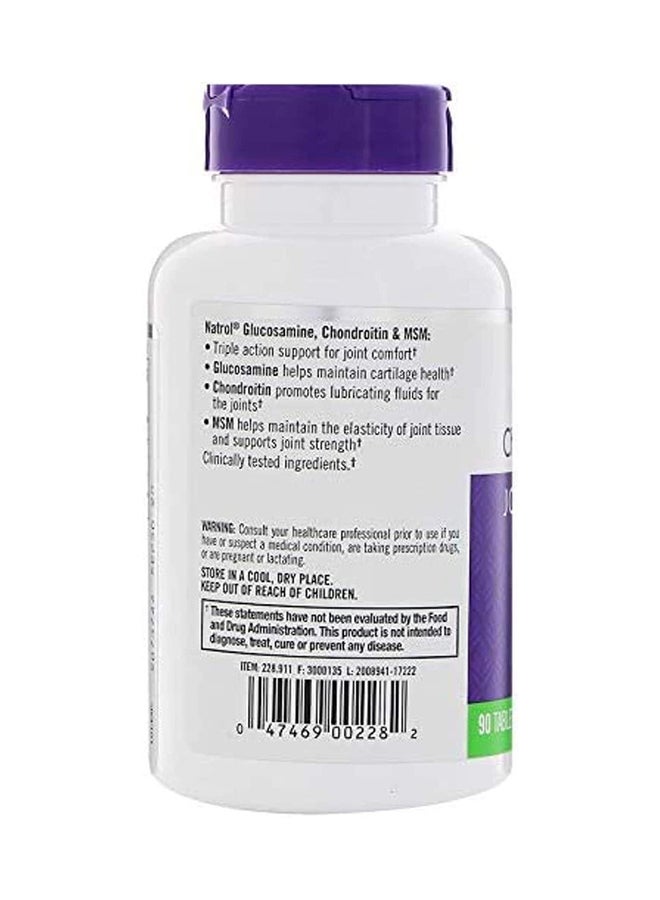 NATROL - Glucosamine Chondroitin MSM Dietary Supplement 90 Tablets - Image 1
