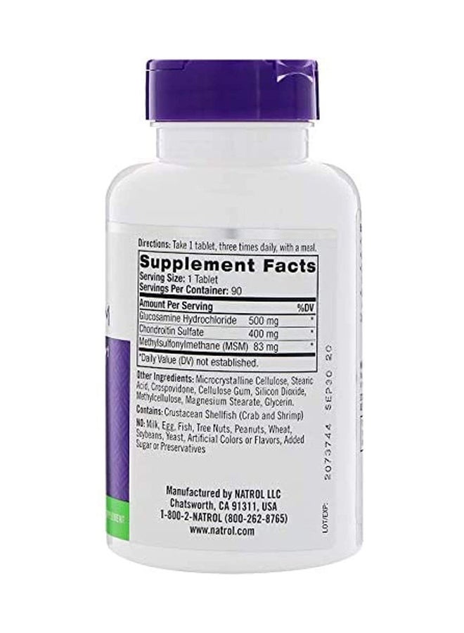 NATROL - Glucosamine Chondroitin MSM Dietary Supplement 90 Tablets - Image 1