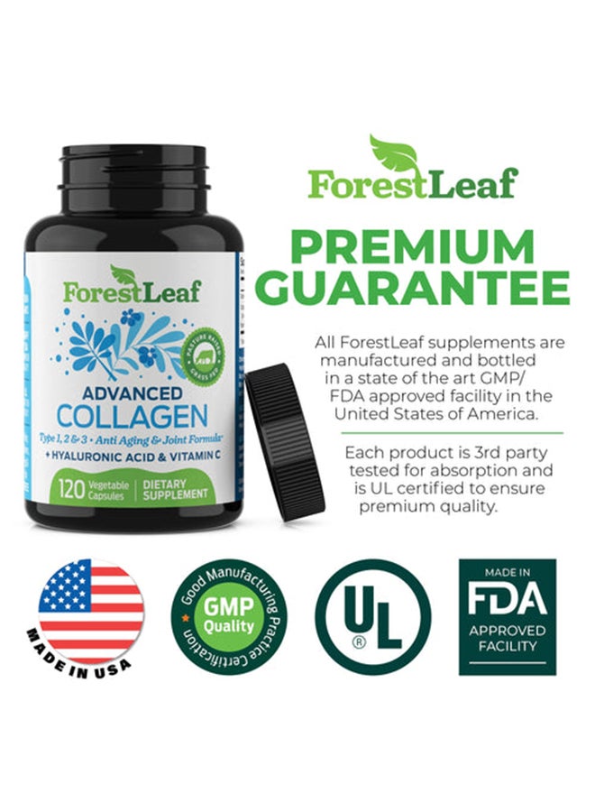 ForestLeaf - Advanced Collagen Dietary Supplement - 120 Vegetable Capsules - Image 1