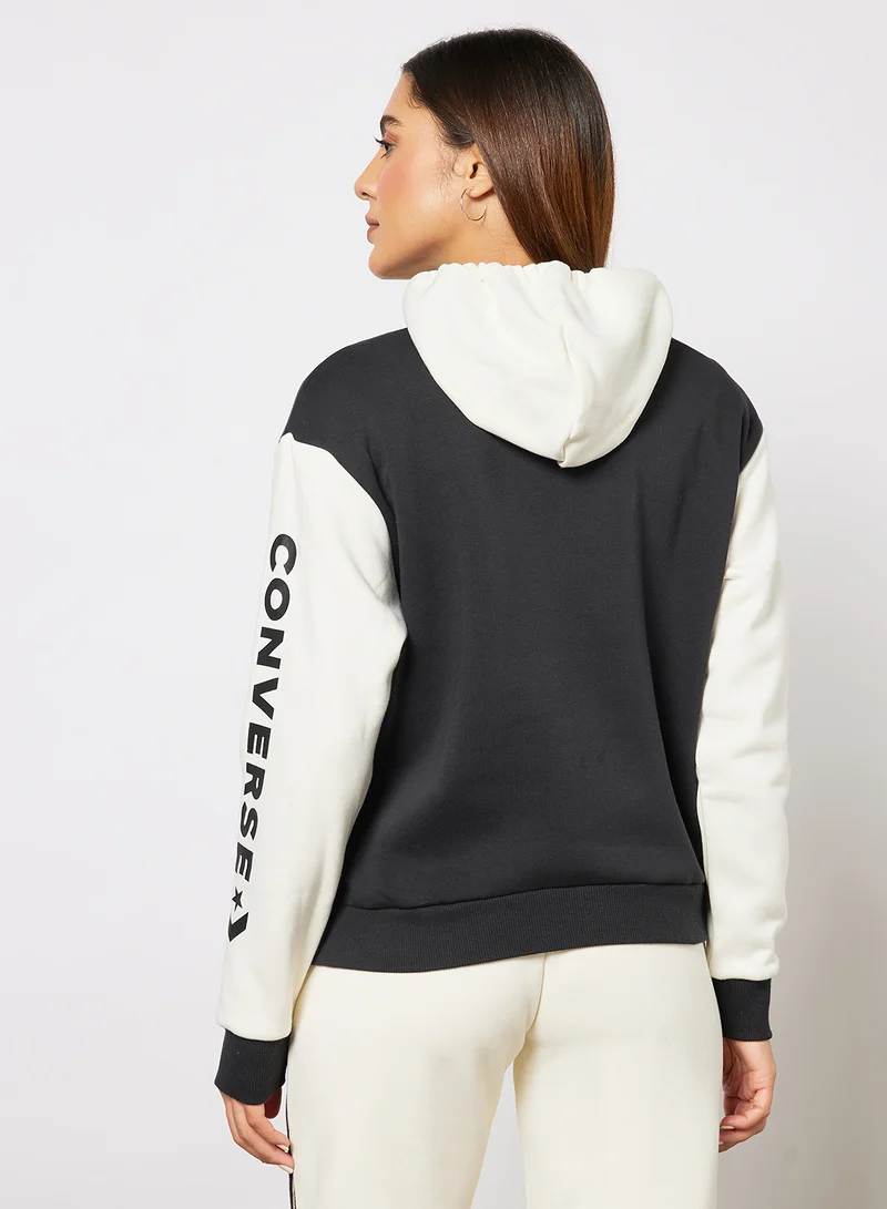 كونفرس Leopard Pocket Hoodie Black
