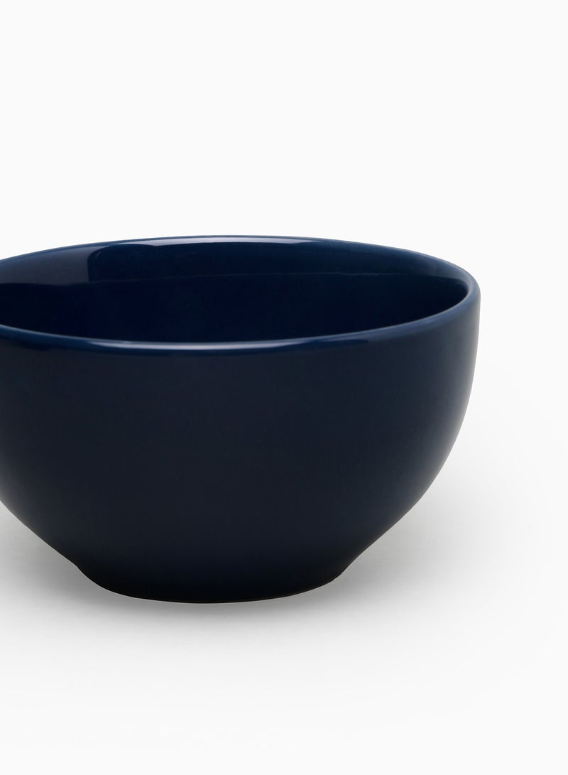 Noon East 4 Piece Stoneware Bowl Set For Everyday Use - For Soup, Salad, Dessert - Bowl Set - Soup Set - Bowls - Soup Dishes - Salad Bowl - Serves 4 - Dark Blue Dark Blue 5.5inch  - Image 2