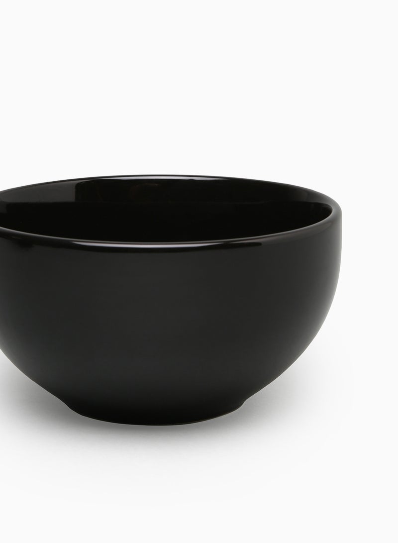 Noon East 4 Piece Stoneware Bowl Set For Everyday Use - For Soup, Salad, Dessert - Bowl Set - Soup Set - Bowls - Soup Dishes - Salad Bowl - Serves 4 - Black/Brown Black/Brown 5.5inch  - Image 2