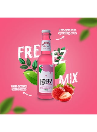Strawberry Mix Carbonated Flavored Drink Glass Bottle 275ml - view 3