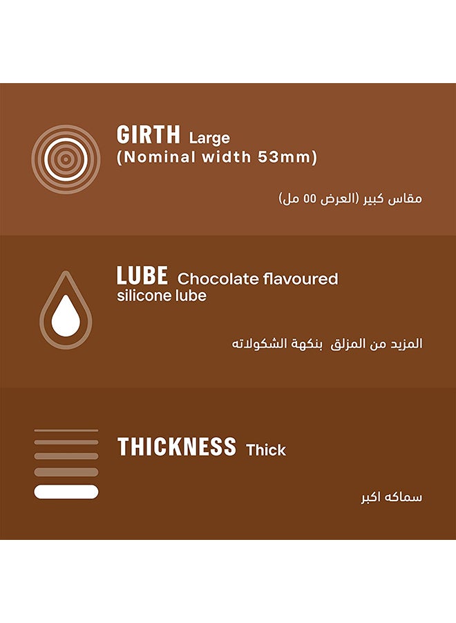 Durex - Naughty Chocolate Flavored Condoms 12 Pieces - Image 1